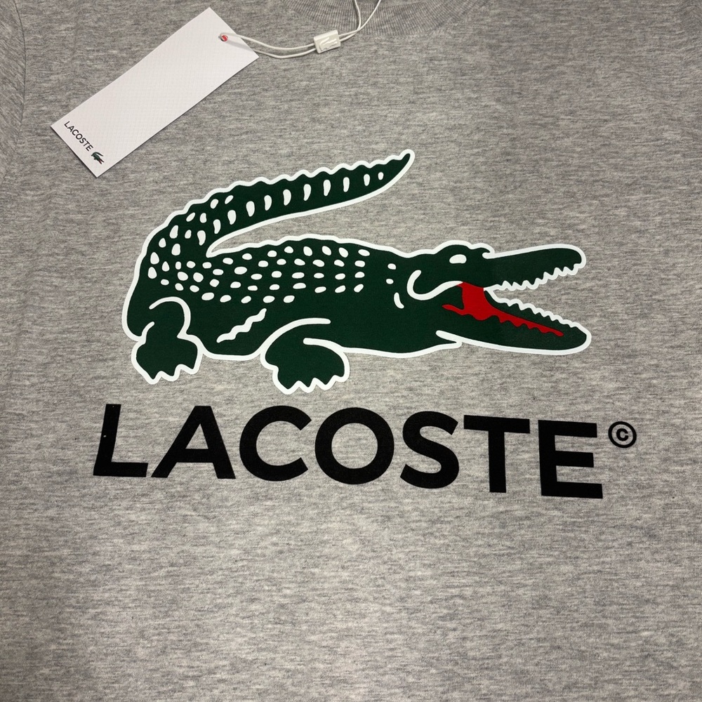 Men’s Lacoste Big Croc T-Shirt - Picture 2 of 3